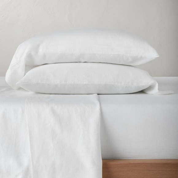 Casaluna Bedding Nwot White Casaluna 0 Washed Linen King Pillowcase